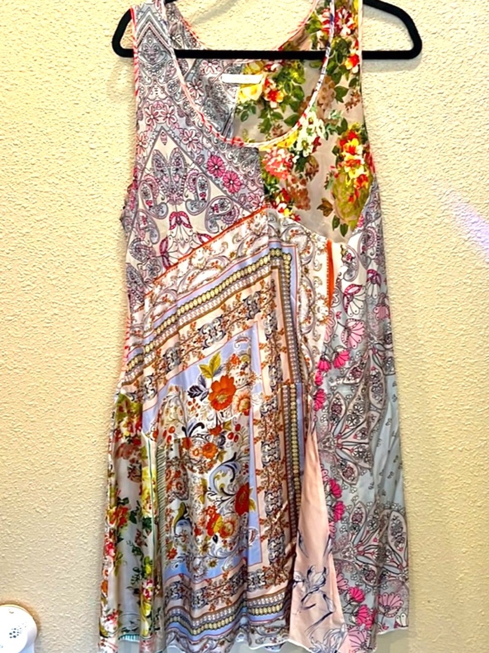 Johnny Was Multi-Color Floral & Paisley Sleeveless Dress